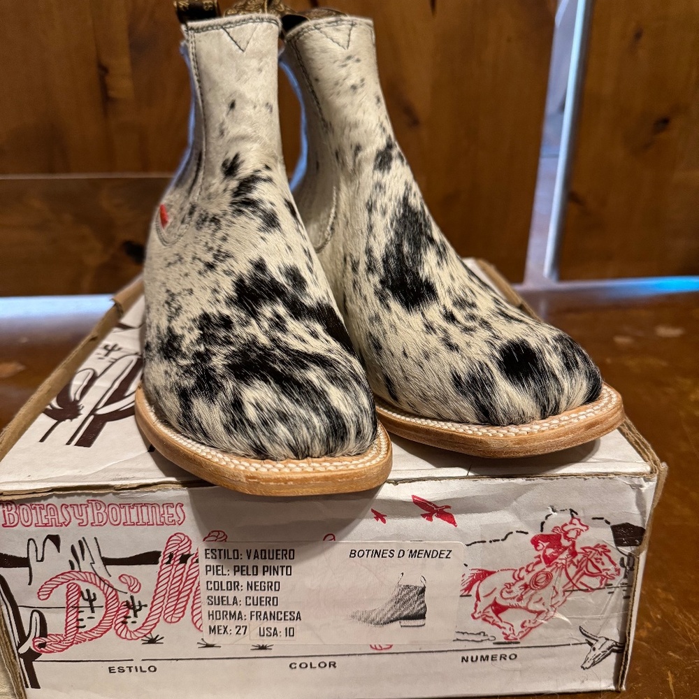 Cowhide Booties
